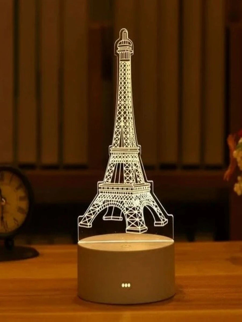 Luminária Abajur 3D Torre Eiffel
