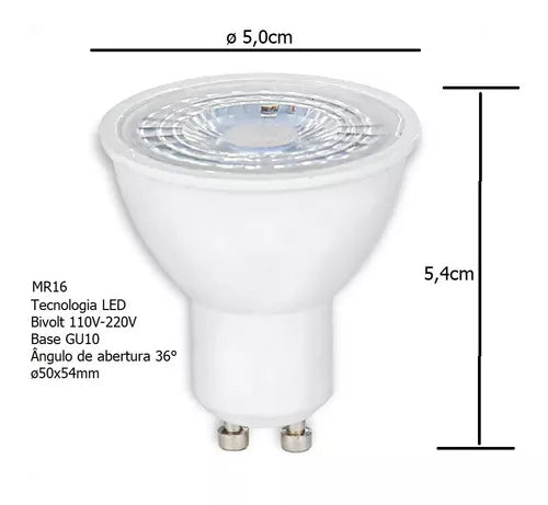 LED DICROICA MR16 4,5W E 6,5W