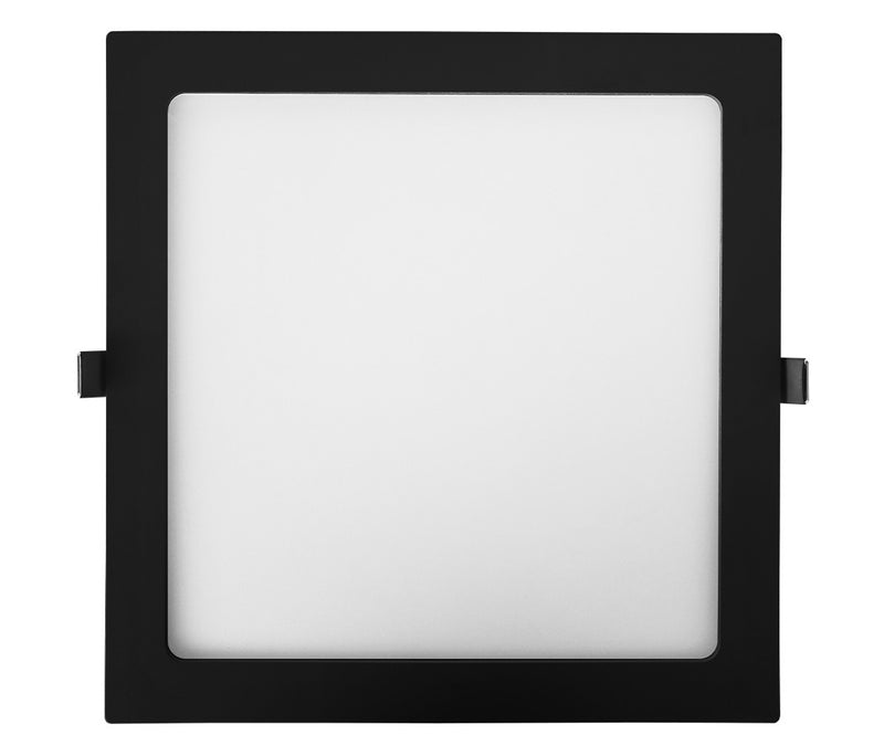 PAINEL LED EMB PRETO QD 29,5X29,5CM 24W 4000K BIV ALUM - OPUS